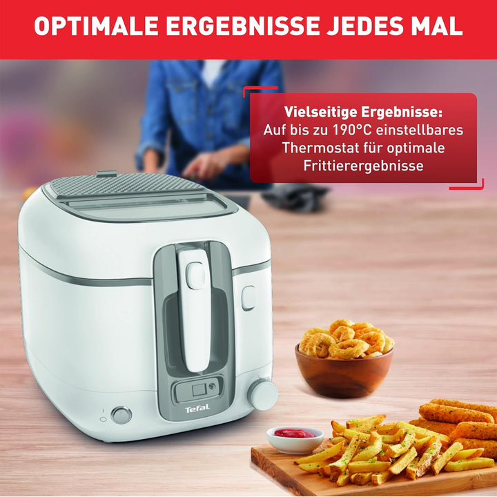 Tefal FR3141 Super Uno Fritteuse | Thermogehäuse | bis zu 1,2 kg Fassungsvermögen | digitaler Timer