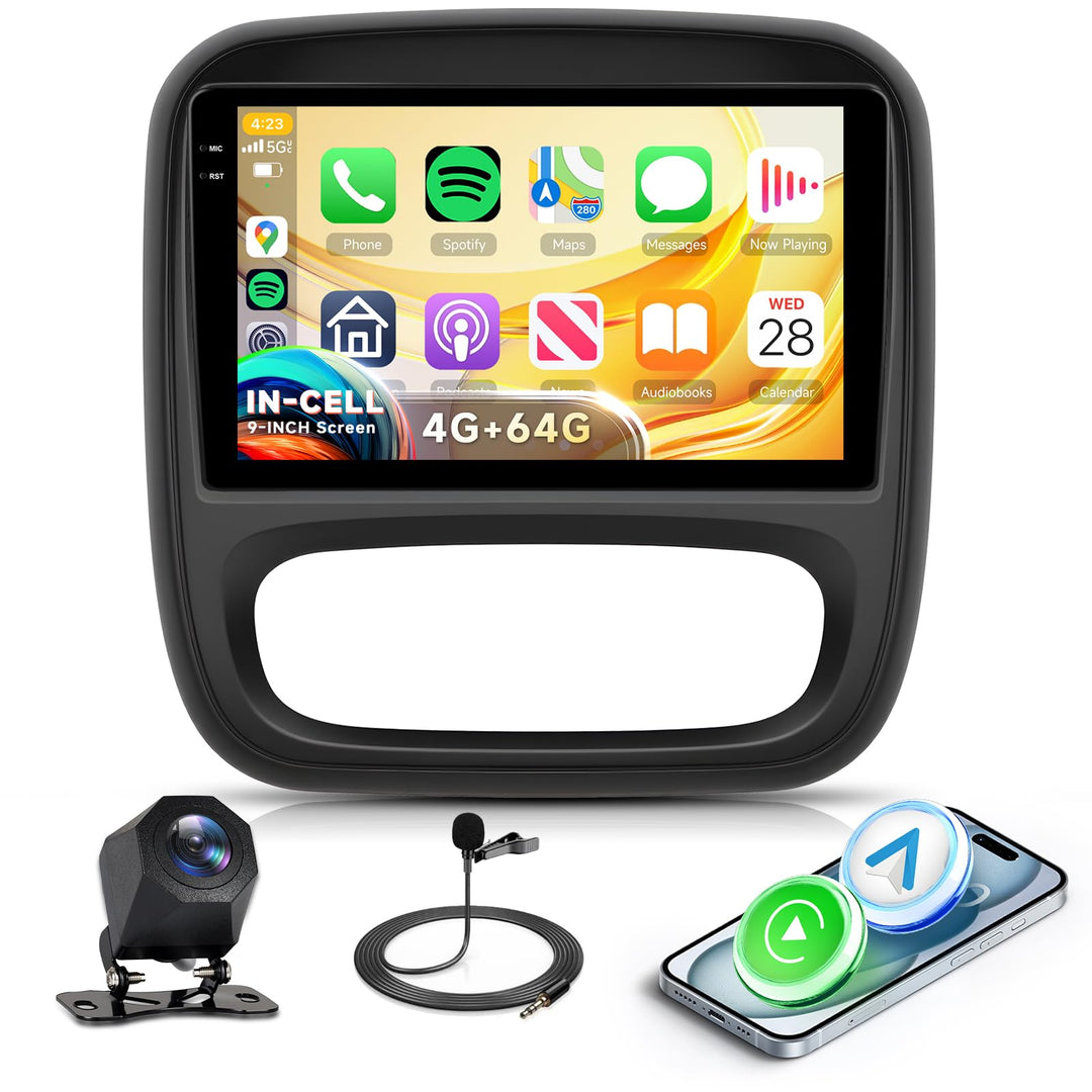 4G+64G Rimoody 9" Android Autoradio für Renault Trafic Opel Vivaro B FIAT Talento Nissan NV300 Wirel