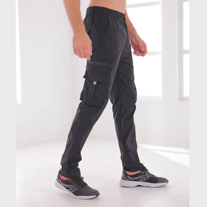 Herren-Cargohose, leicht, taktische Hose, Wandern, Jogger, klassische Passform, mehrere Taschen XXL