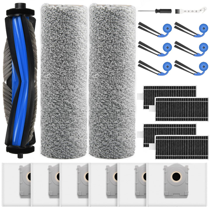21 Stück Zubehör für Ecovacs Deebot X9 PRO Omni / X11 PRO Omni Saugroboter, Ersatzteile mit 1 Hauptb