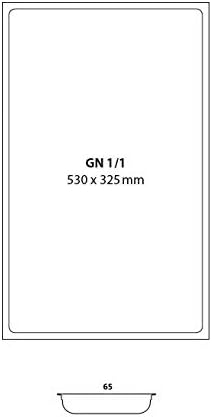 Gastro-Bedarf-Gutheil Gastronormbehälter GN Behälter 1/1 65 mm Tief stapelbar Edelstahl Geeignet für