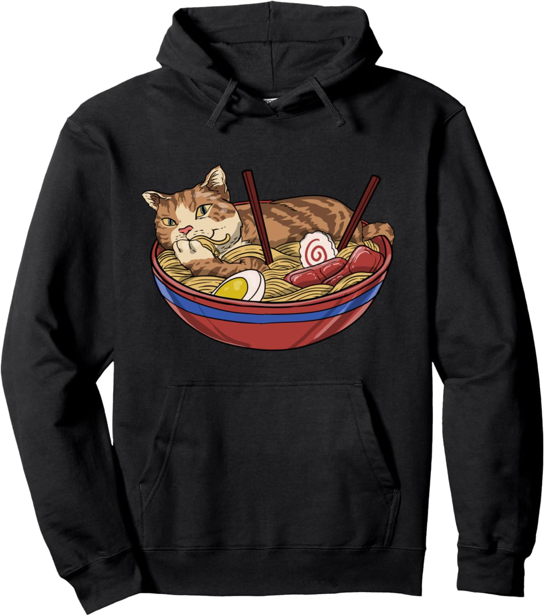 Ramen Katze Pullover Hoodie