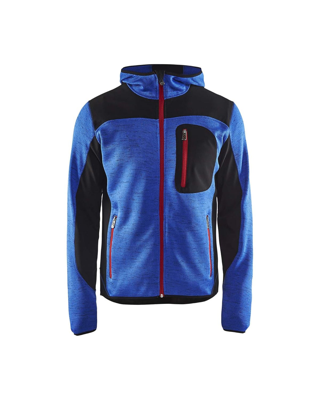 Blakläder Strickjacke mit Softshell-Verstärkungen, 1 Stück, Grösse 4XL, kornblau/schwarz, 4930211785