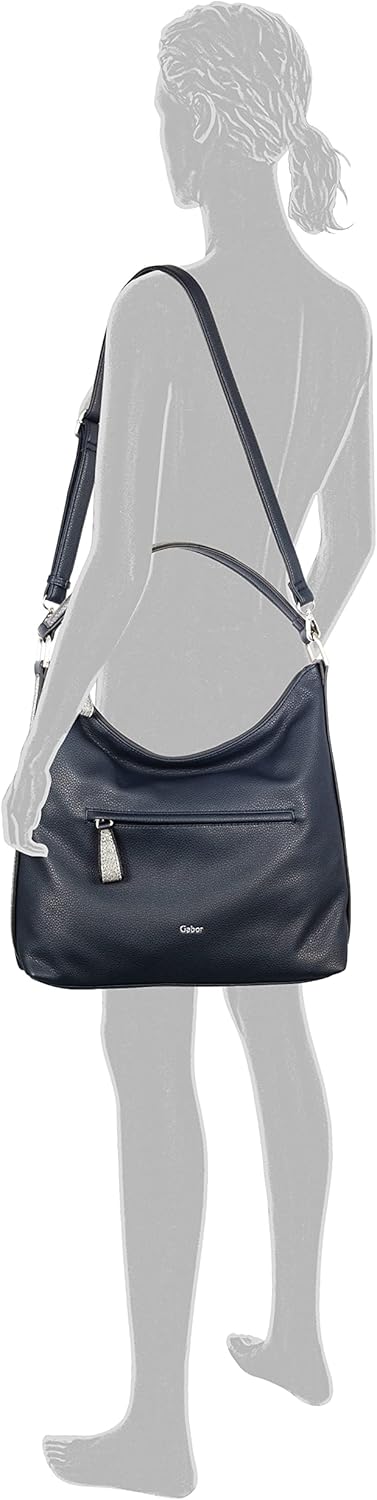 Gabor bags Anina Damen Hobo Bag Schultertasche Dark Blue, Dark Blue