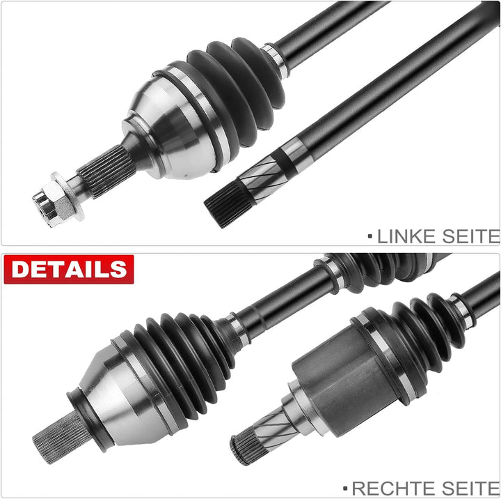 Frankberg 2x Antriebswelle Vorne Links Rechts Kompatibel mit Freelander 2 FA LF 2.2L 2006-2014 Repla