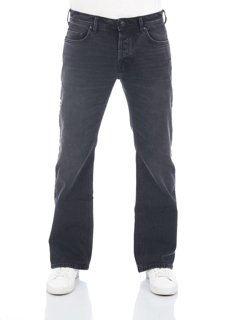 LTB Jeans Hose Herren Bootcut Timor Denim Stretch Tiefer Bund Blau Schwarz 28W - 40W 30L - 36L 28W /