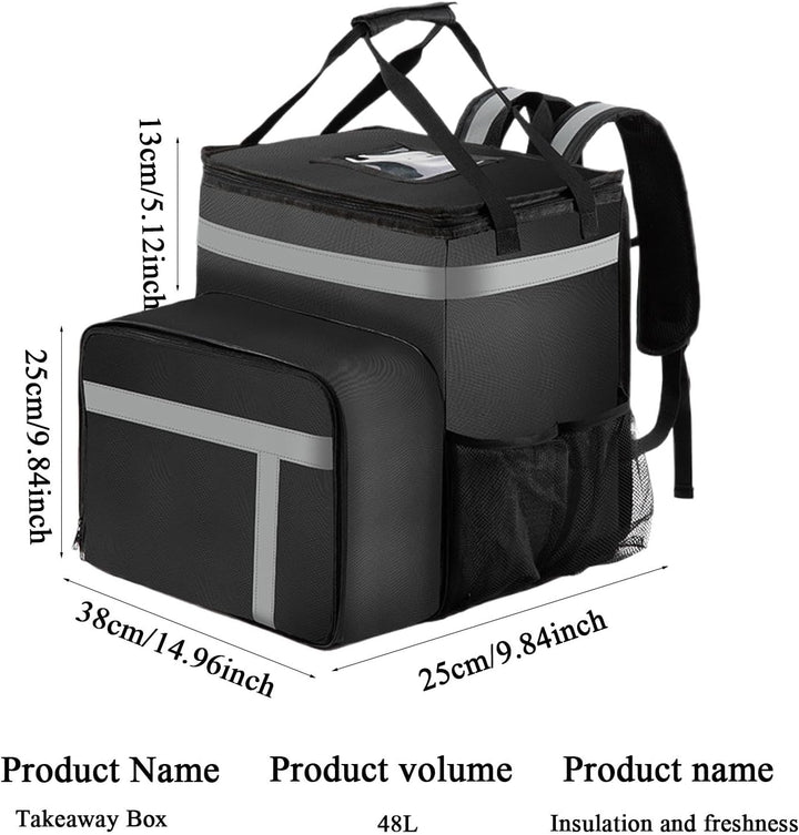 Isolierter thermischer Rucksack, isolierter Picknick -Rucksack | Grosskapazität Bequeme Kompartiment