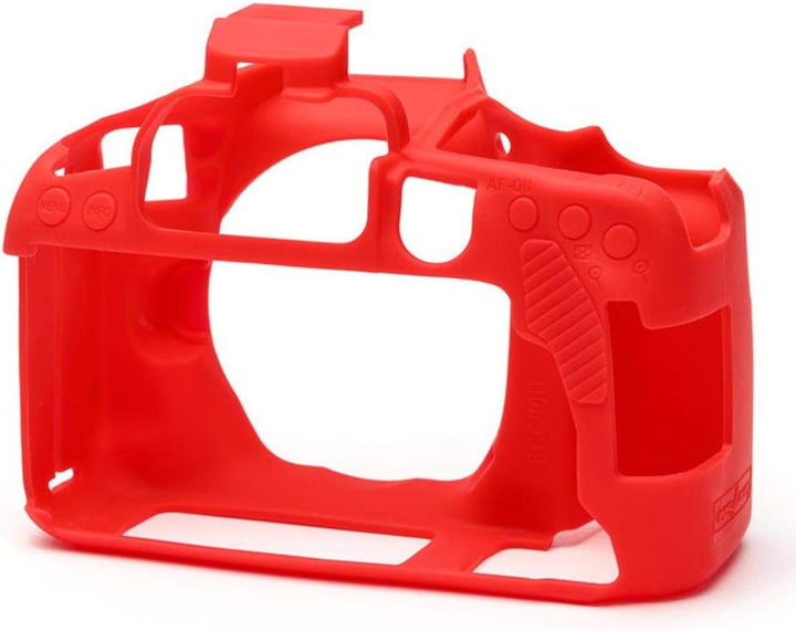 easyCover - Silikon Kameratasche - Schutz für Ihre Kamera - Canon 90D - Rot