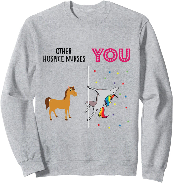 Hospice Nurse Funny Unicorn Sweatshirt
