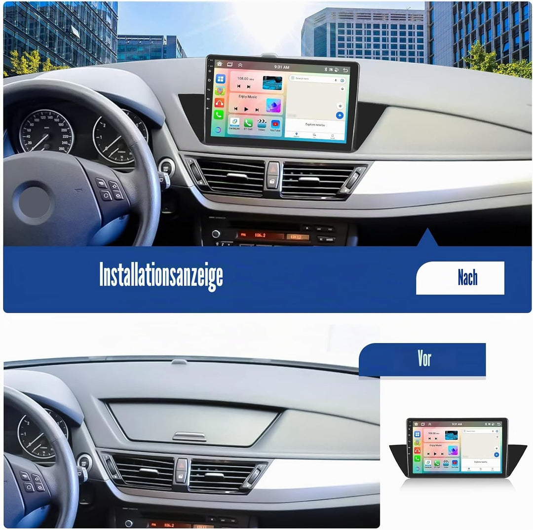 SIXWIN 8 Core 4+64G Android 15 Autoradio für BMW X1 E84(2009-2015) mit Carplay Android Auto,1280 * 7