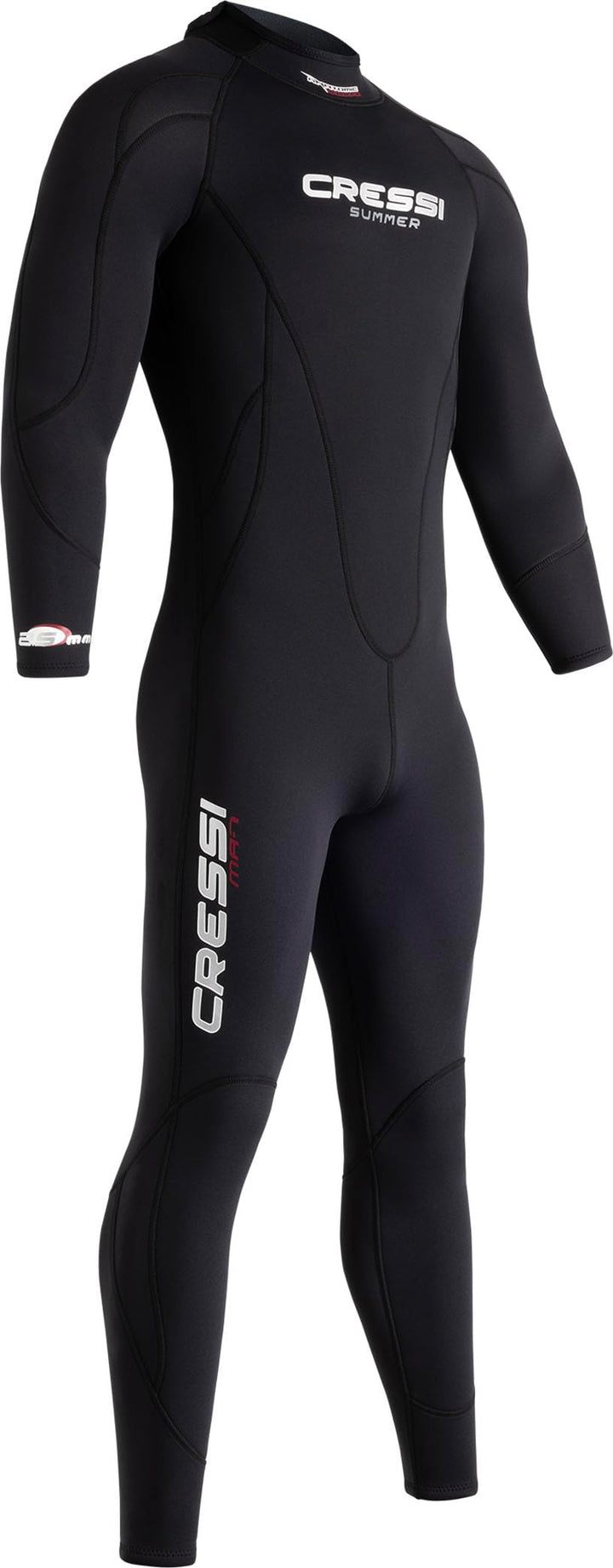 Cressi Herren Summer Man Neopren 2.5 Mm Taucheranzug XXL Schwarz, XXL Schwarz