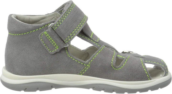 Richter Jungen Babel Geschlossene Sandalen 24 EU Grau Stone Neon Yellow 6601, 24 EU Grau Stone Neon