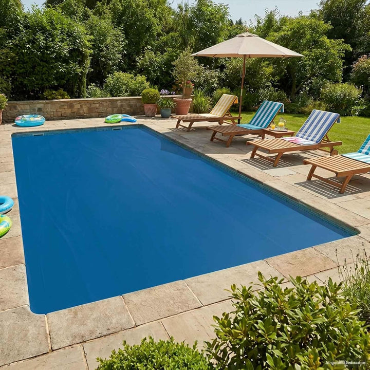 vidaXL Solar Poolabdeckung Hochwertig 260 x 160 cm 200 μm Quadratisch, Quadratische Poolabdeckung, s