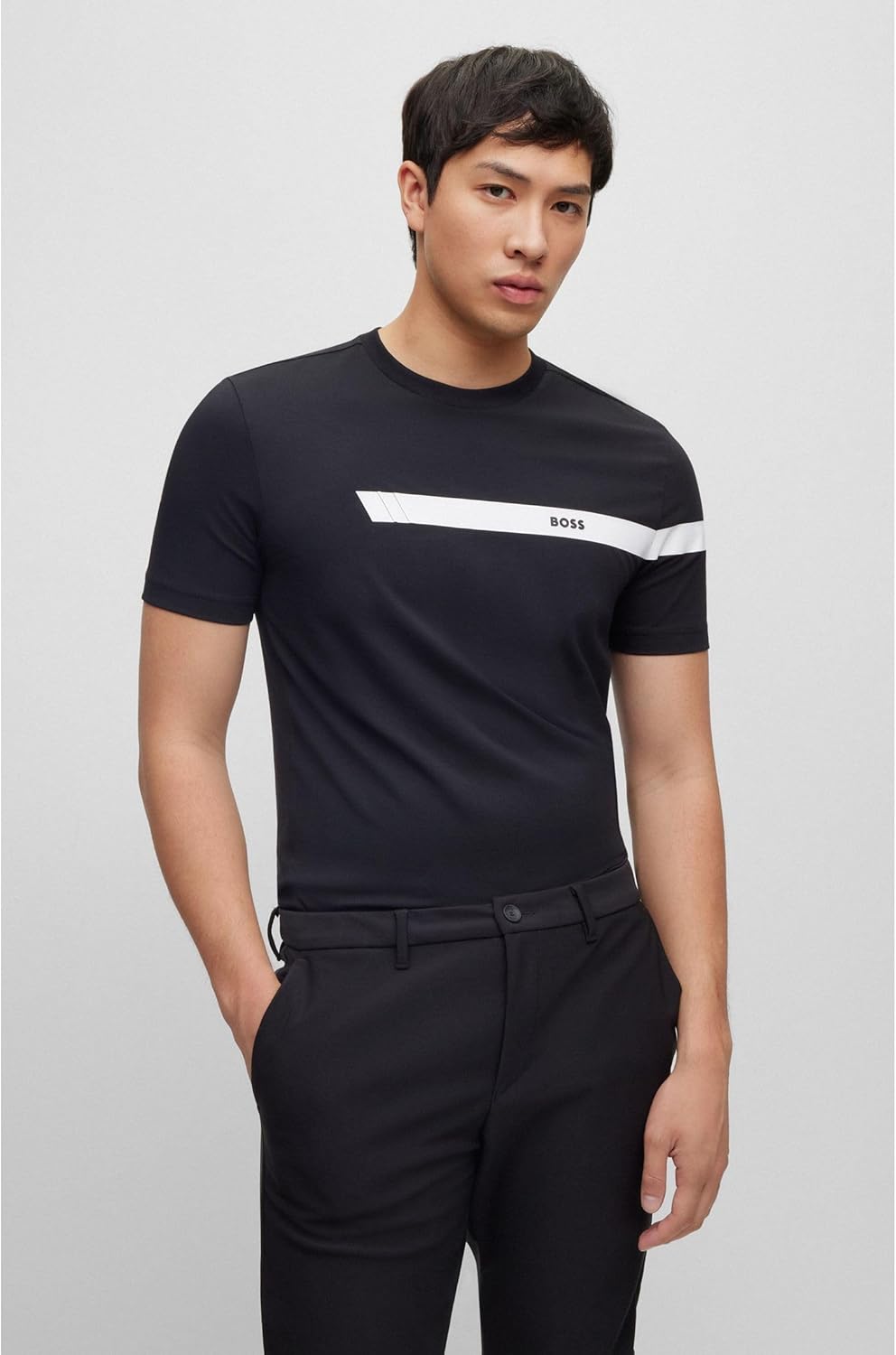 BOSS Herren Tee 2 L Black1, L Black1
