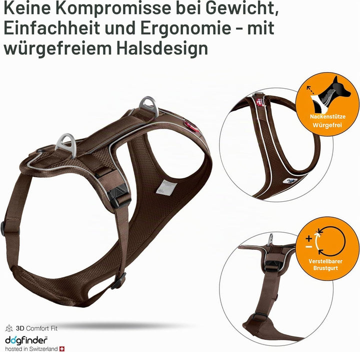 Belka Comfort Harness Brown XS XS braun, XS braun