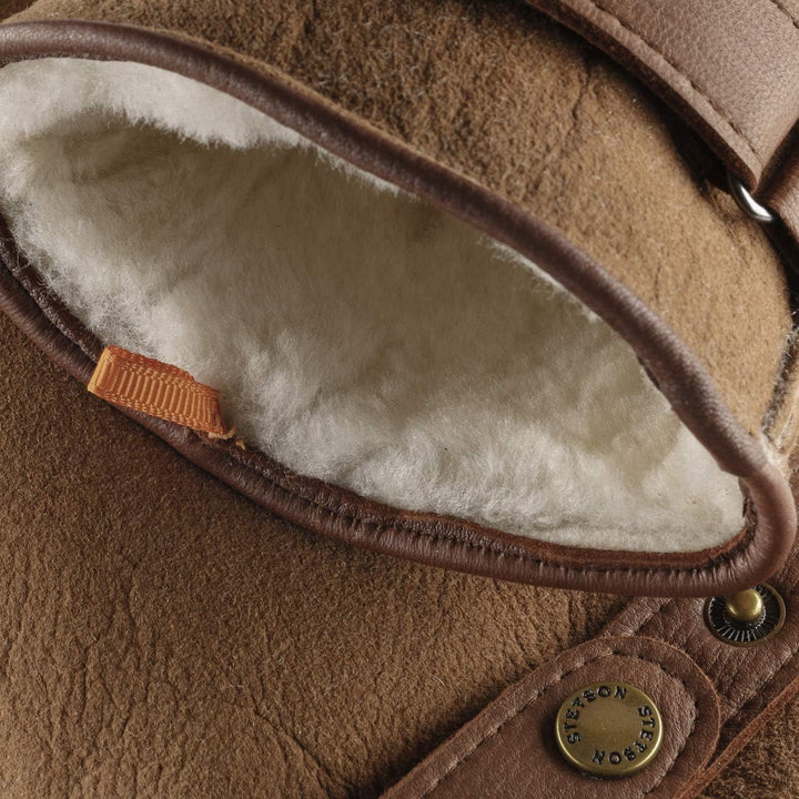 Stetson Deerskin Lambswool Handschuhe Herren Handmade Mit Lammwolle Gefüttert Aus 100% Hirschleder M