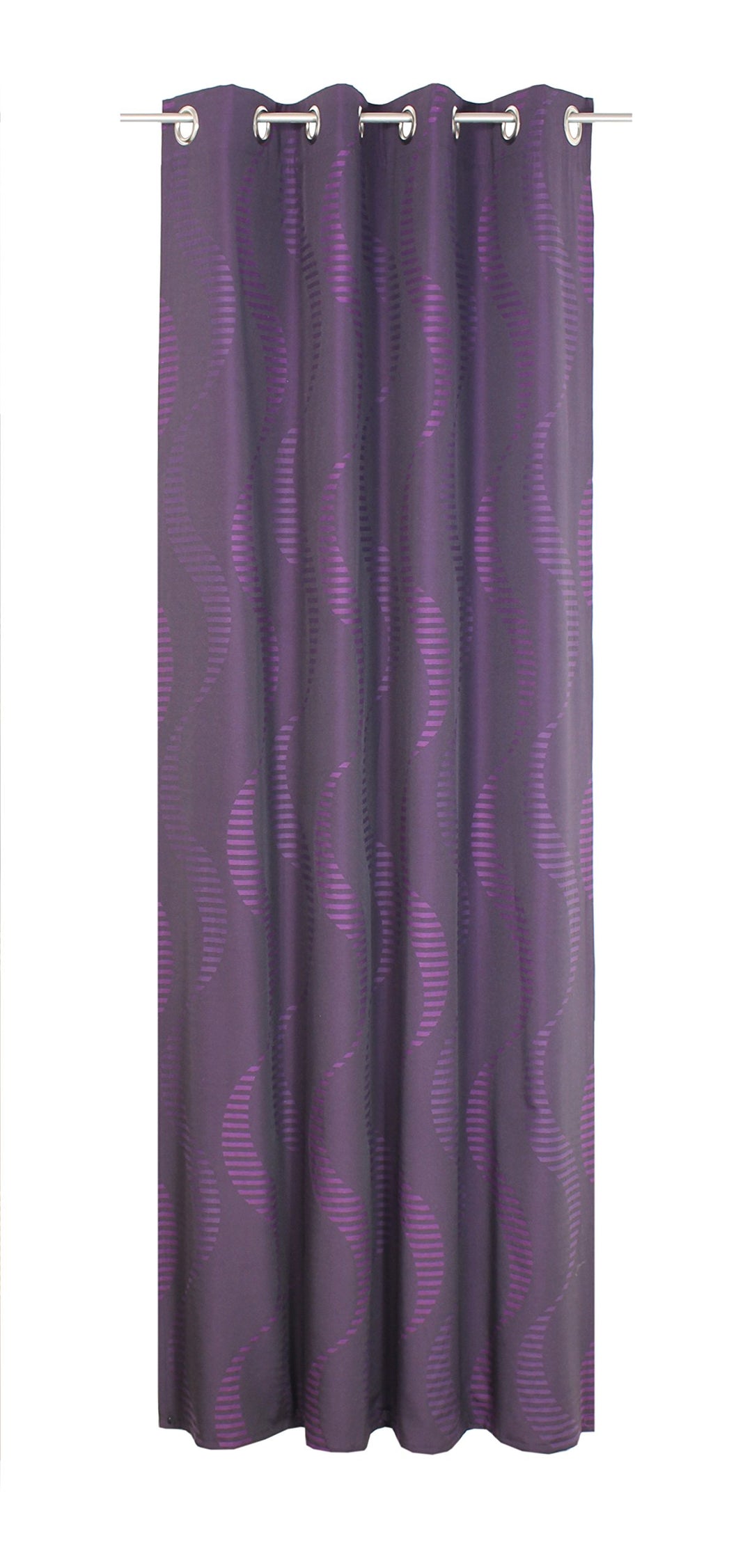 Wirth Fertigschal Lupara mit Ösen, Polyester, Lila, 220 x 132 cm Lila 220 x 132 cm, Lila 220 x 132 c