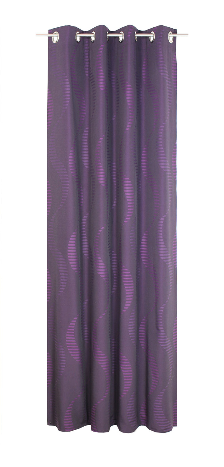 Wirth Fertigschal Lupara mit Ösen, Polyester, Lila, 220 x 132 cm Lila 220 x 132 cm, Lila 220 x 132 c