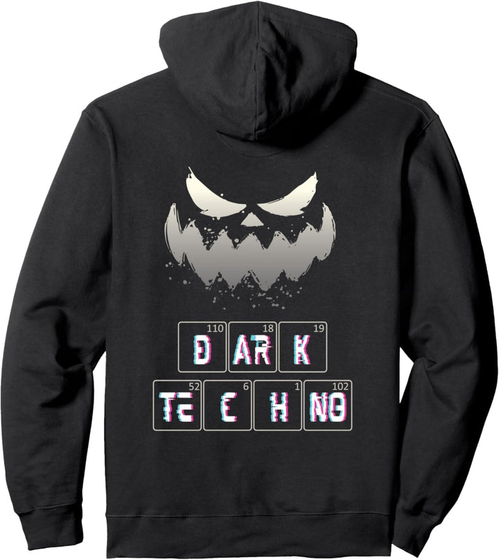 Rave Acid House EDM Periodensystem Dark Techno Backprint Pullover Hoodie