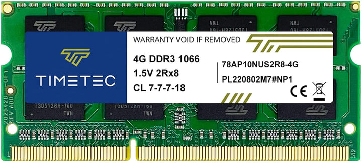 Timetec 4GB kompatibel für Apple DDR3 1067MHz/1066MHz PC3-8500 CL7 Dual Rank für Mac Book, Mac Book