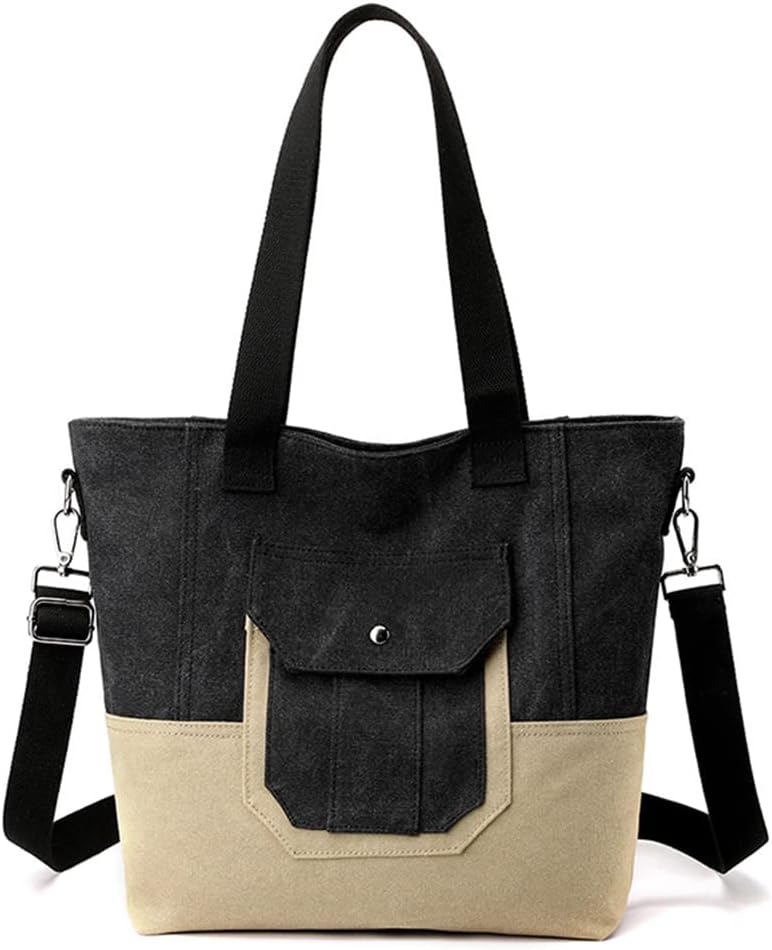 CORIOS Canvas Umhängetasche Schultertasche Damen Handtasche Multifunktionale Tragetasche Casual Tote