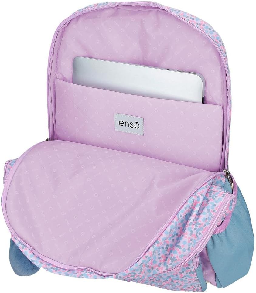 Enso Süsses Mädchen Schulrucksack für Laptop 15.6" Lila 32x42x14 cm Polyester 18.82L Mochila Escolar