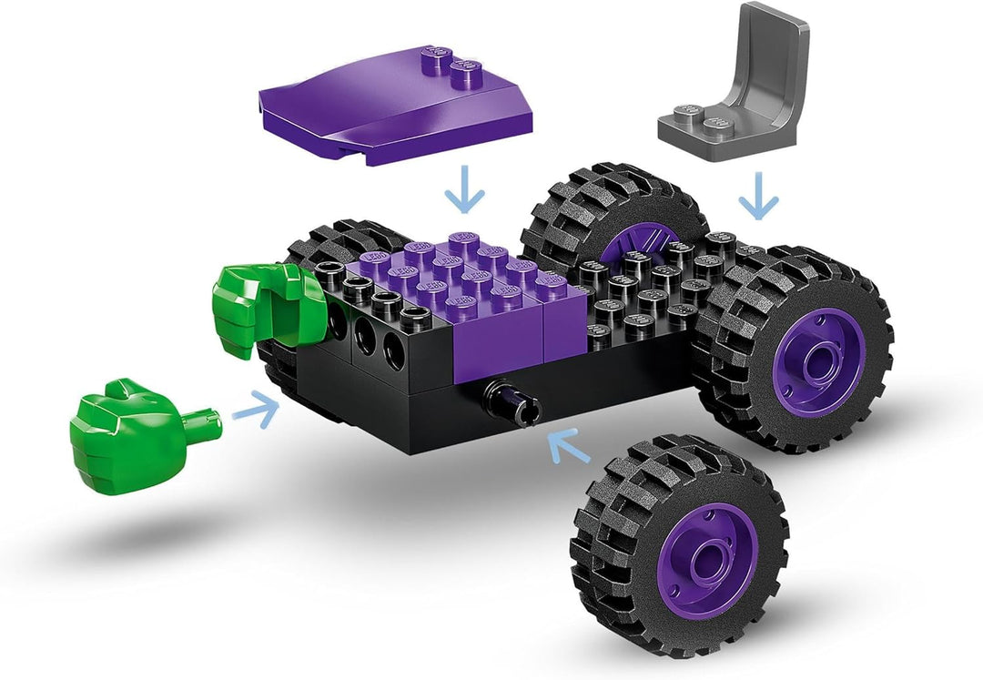 LEGO Marvel Spidey und Seine Super-Freunde Hulks und Rhinos Monster Truck-Duell, Spider-Man-Set, Sup