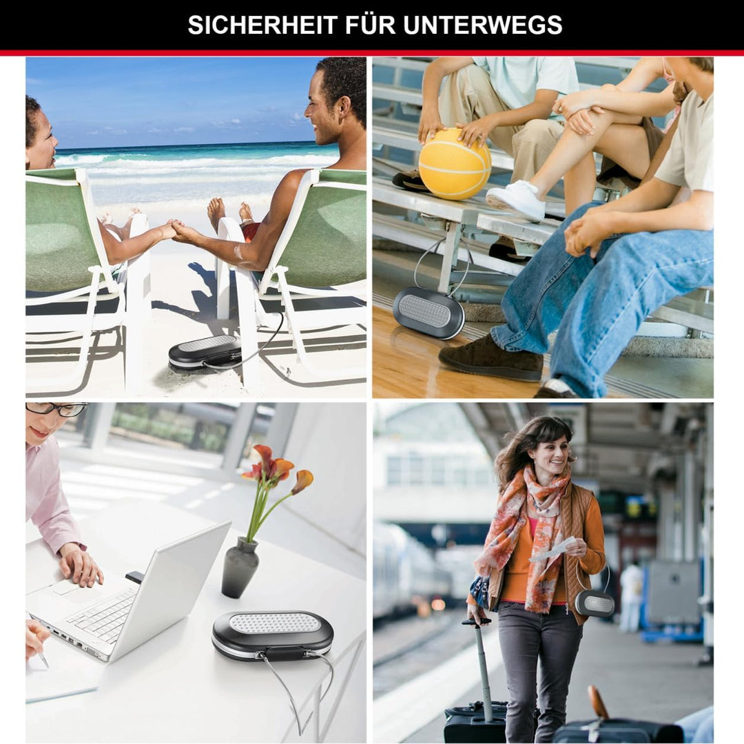 MASTER LOCK Tragbarer Tresor [Zahlenschloss] [mit Kabel] [Schwarz] 5900EURD – Sichern Sie Ihre Wertg