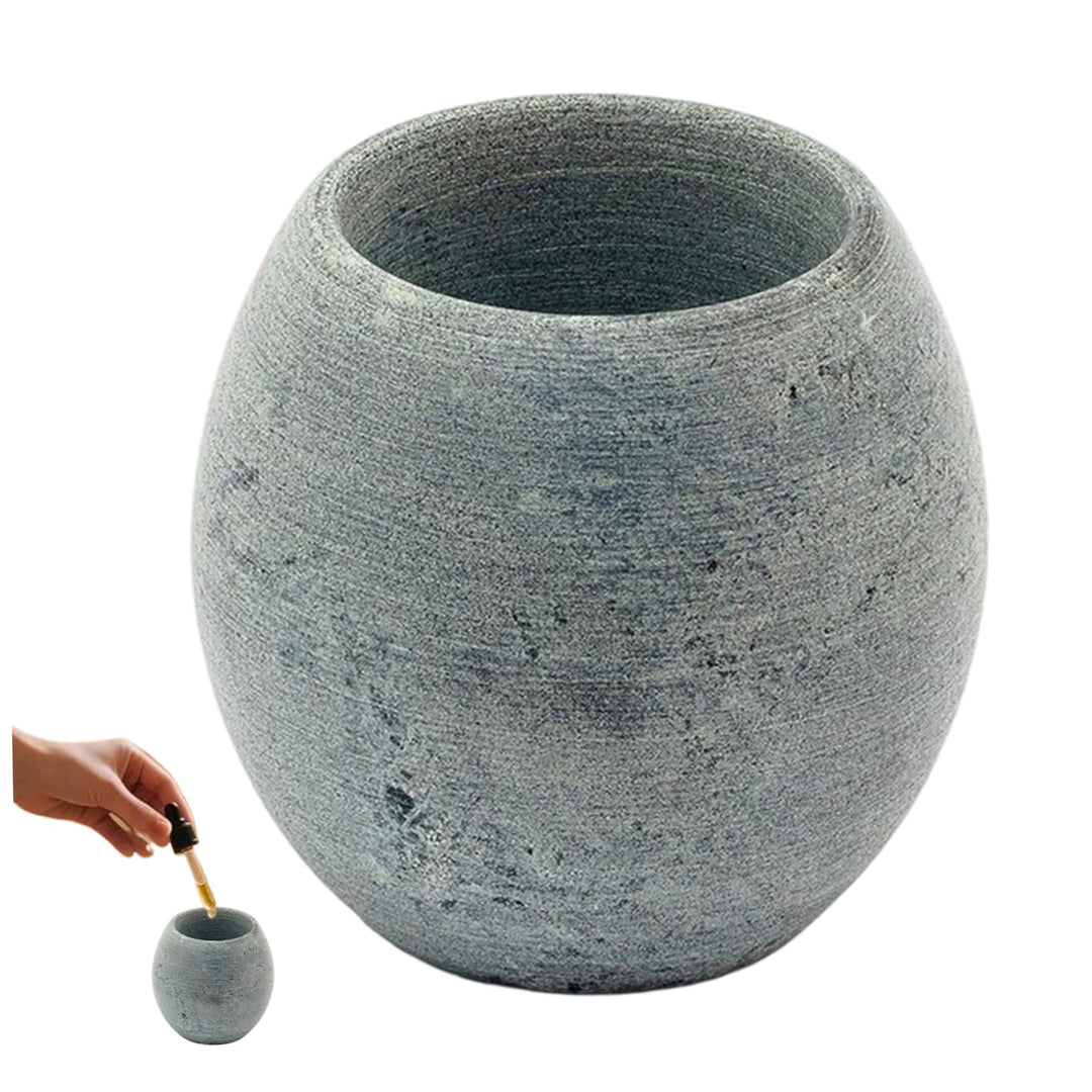 Saunazubehör, 7, 6 cm grosser natürlicher Aromatherapie-Steindiffusor für ätherische Öle, entspannen