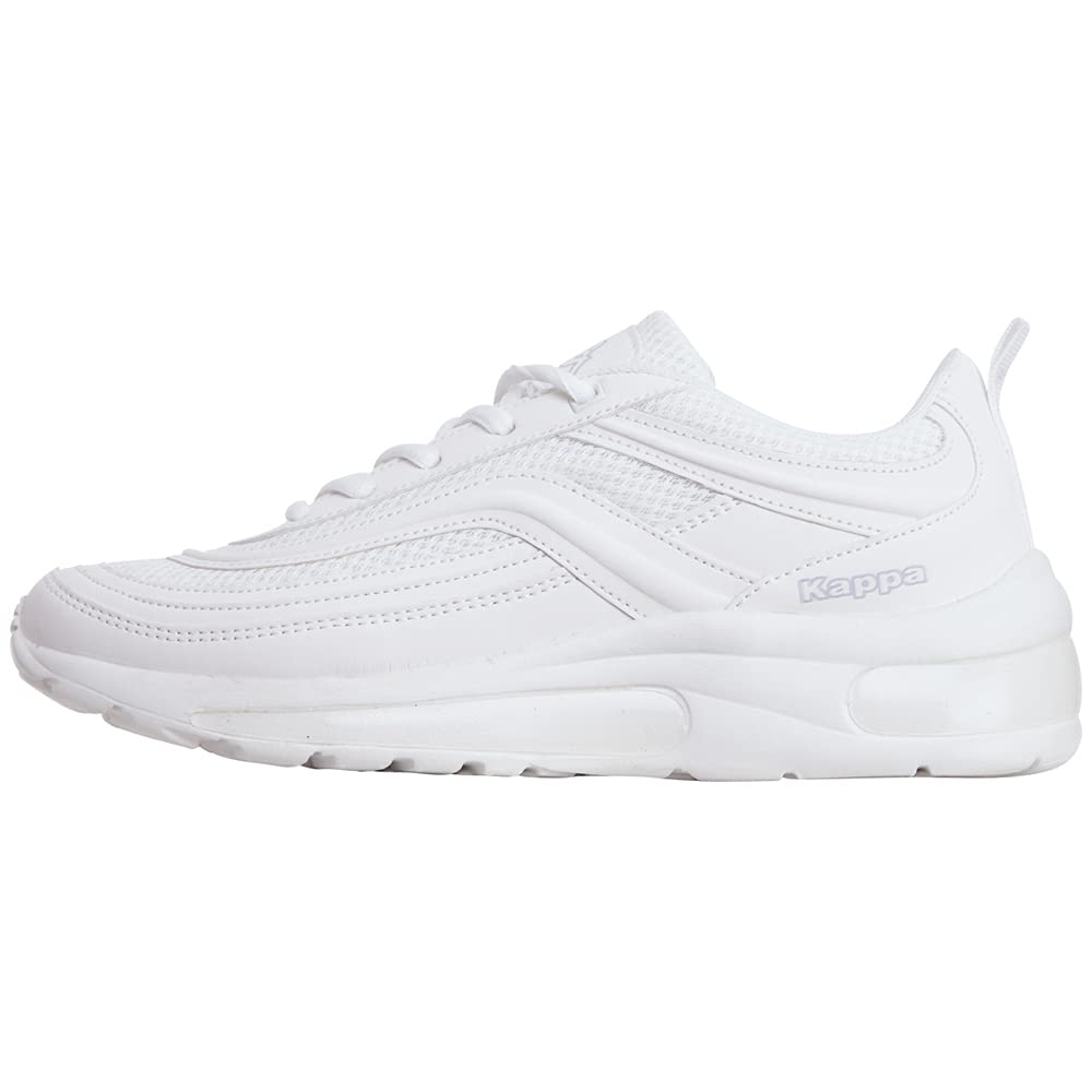 Kappa Unisex Squince Sneaker, Schwarz White 1010, 44 EU