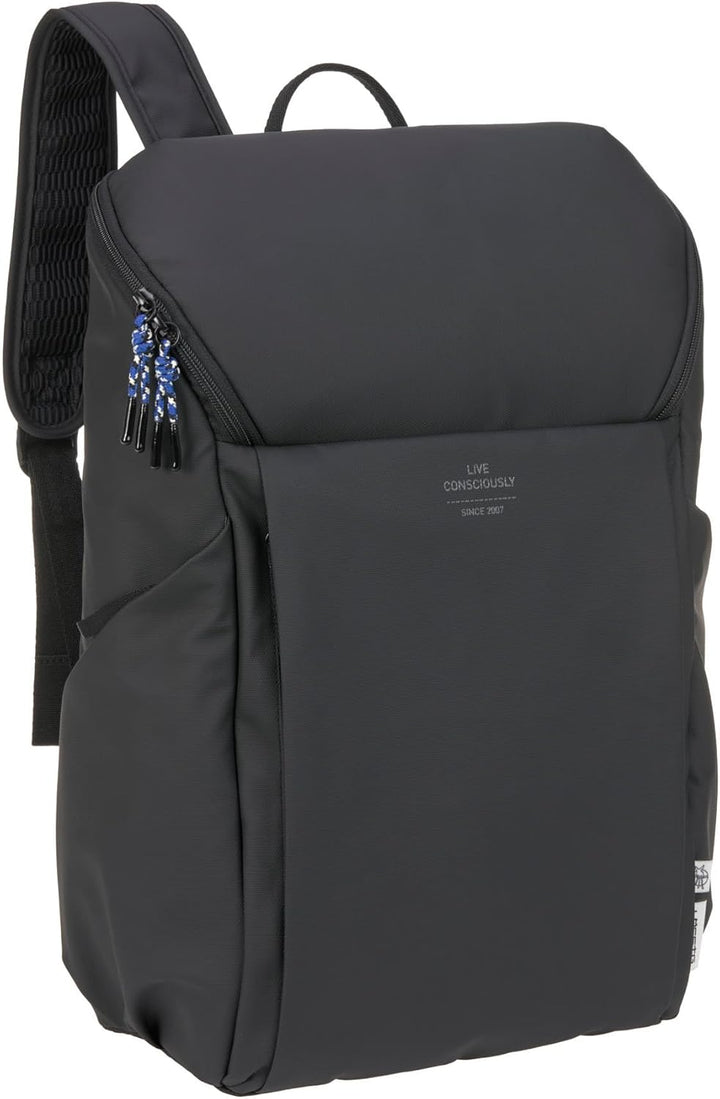 LÄSSIG Baby Wickelrucksack mit Wickelunterlage, Kinderwagenbefestigung und Flaschenhalter/GRE Slende