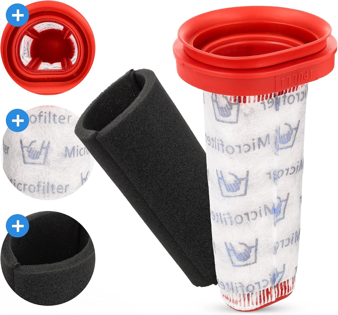 SATZ MIT 3 STÜCK FILTER KOMPATIBEL MIT BOSCH FLEXXO SERIE 4 & ATHLET ZOO AKKU STAUBSAUGER FILTERLUX