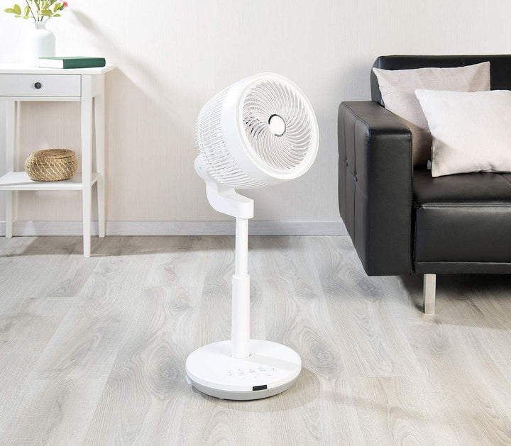 Sichler Haushaltsgeräte 3D Ventilator: Höhenverstellbarer 3D-Raumventilator & Luftzirkulator, Ø 22 c