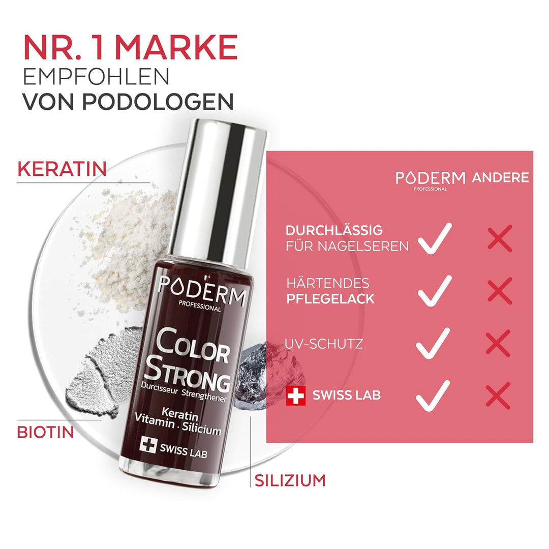 Nagelhärter Lack mit Biotin, Silizium und Keratin - Stärkt und repariert beschädigte, geschwächte, b