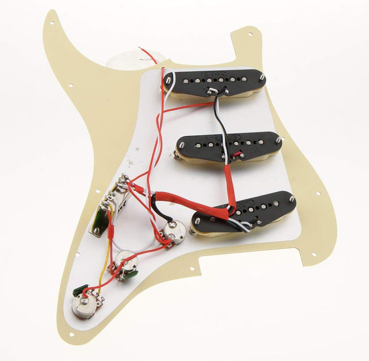1 Satz Wired Pickups Pickguard Mit Rückenplatte DIY Für Strat E Gitarre