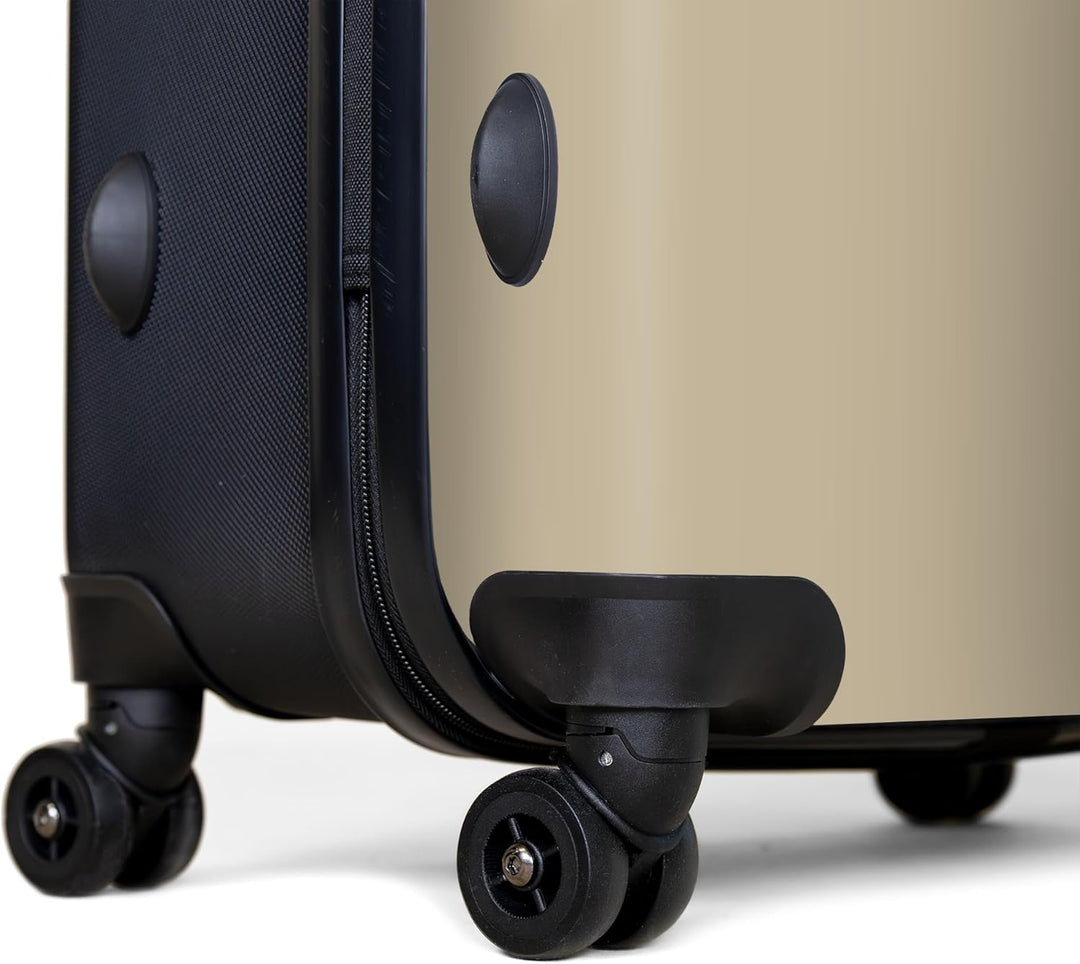 NoBoringSuitcases.com® Koffer XL Gross 77x51.5x28 cm Reisekoffer mit 4 Rollen Leicht Trolley Hartsch