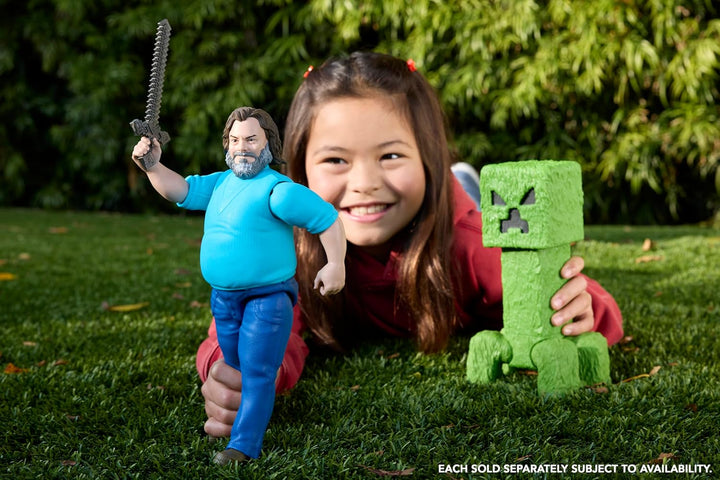 Mattel Minecraft Grosse Actionfiguren, 30 cm grosse, bewegliche Steve-Sammelfigur, inspiriert von Ei