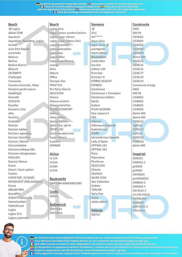 DL-pro Aquastopschlauch passend für Bosch Siemens Neff Constructa Balay 1,7m wie Zulaufschlauch 2997