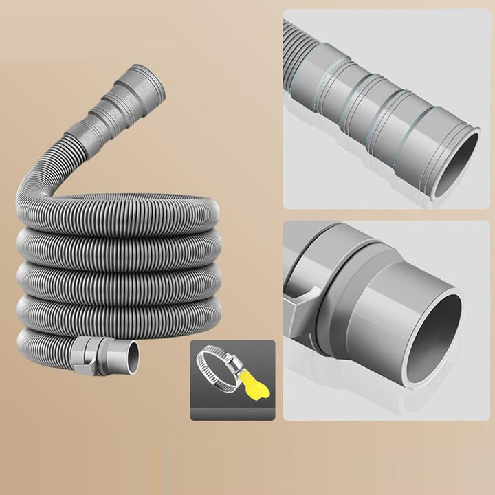 Wohnwagen-Abwasserrohr mit verstellbarem Adapter, Abwasserschlauch-Set, faltbar, flexible Abwasserro