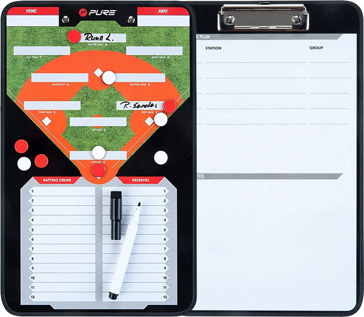 Pure2Improve Trainingsboard Taktiktafel 35x22cm Baseball, 35x22cm Baseball