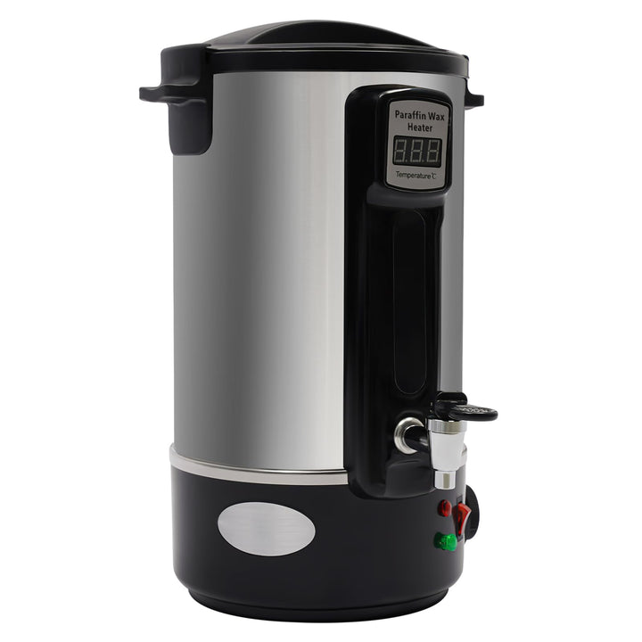 Wachsschmelztopf Wachsschmelzer 8L 1100W Kerzenwachsschmelzer Temperatur 30-100°C,LED Display Rührlö