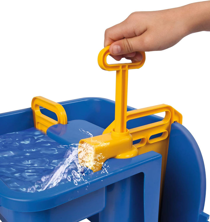 BIG - Waterplay Amsterdam - Wasserbahn blau, 175 x 143 x 27cm grosse Bahn, mit 4 Booten, Wasserflugz