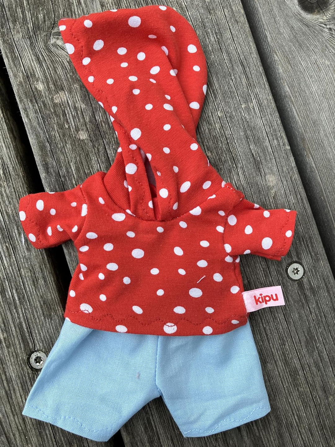 Puppenkleidung handmade passend für kleine Puppen Gr. 20 cm Hoodie + Hose Kleidung