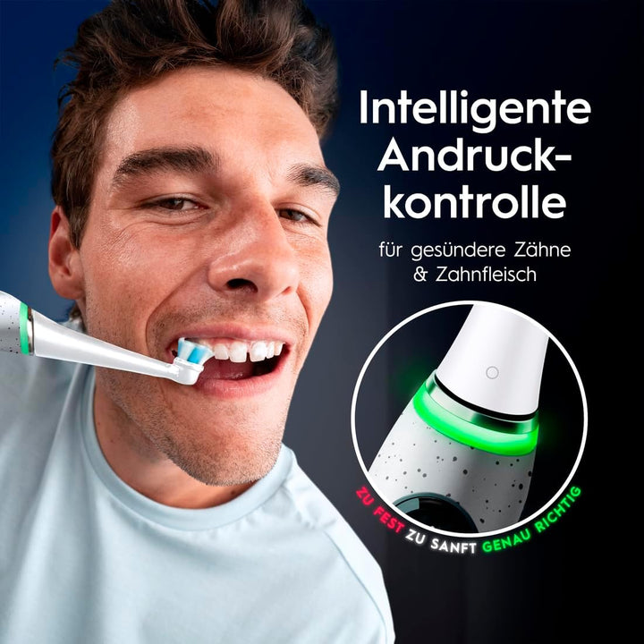 Oral-B iO Series 10 Plus Edition Elektrische Zahnbürste/Electric Toothbrush, PLUS 3 Aufsteckbürsten,