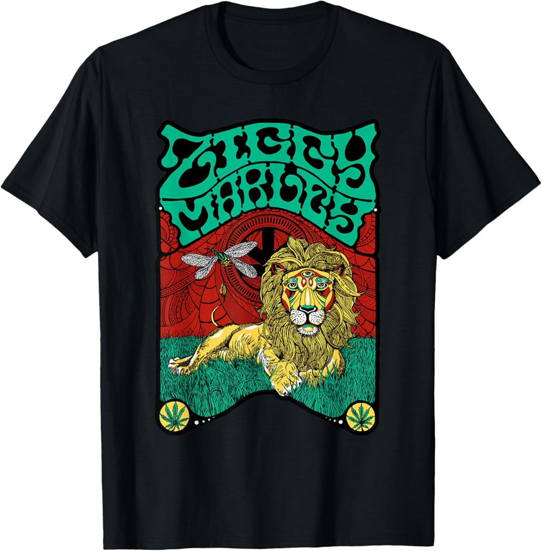 Ziggy Marley - Official Merchandise - Fly Rasta Lion T-Shirt