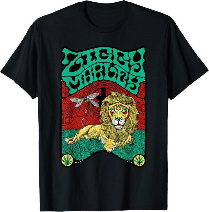 Ziggy Marley - Official Merchandise - Fly Rasta Lion T-Shirt
