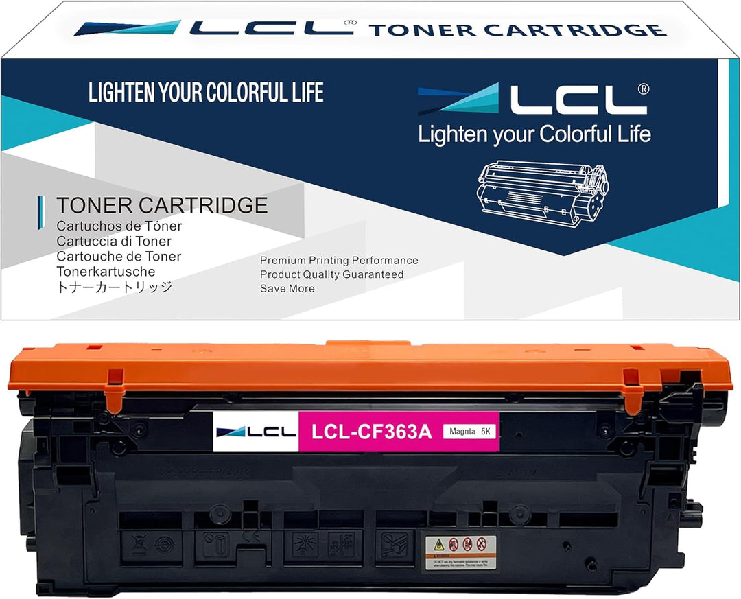 LCL Remanufactured Tonerkartusche 508A CF363A (1 Magenta) Ersatz für HP Laserjet M552dn M553dn M553n