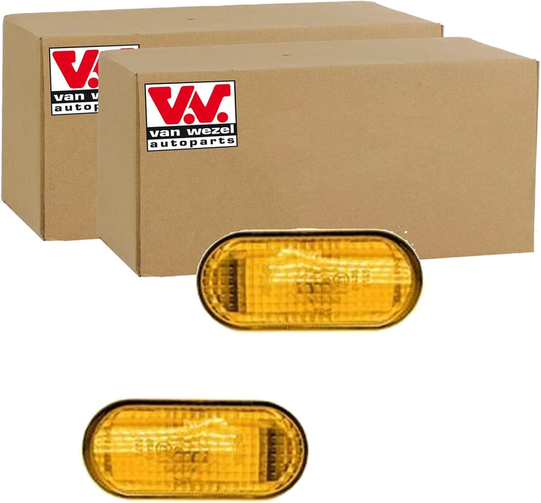 2X Van Wezel Blinker Gelb Seitenblinker vorne Beidseitig | 2X Van Wezel Blinker Gelb Seitenblinker v