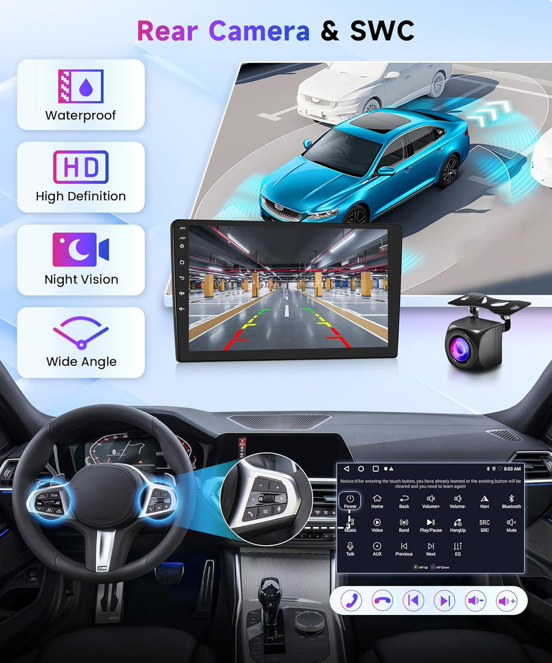 2G 64G Android 13 Autoradio für Audi A4 S4 RS4 B6 B7 8E 2000-2009 9 Zoll Touchscreen Autoradio mit W