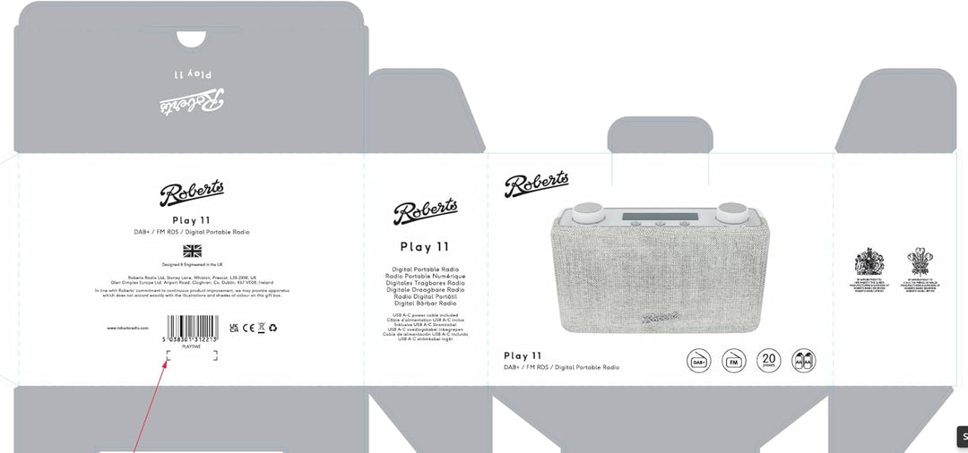 Roberts Play 11 DAB+/FM Portable Radio